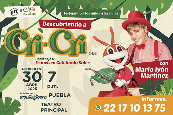 Descubriendo a CRI CRI con Mario Iván Martínez, Puebla